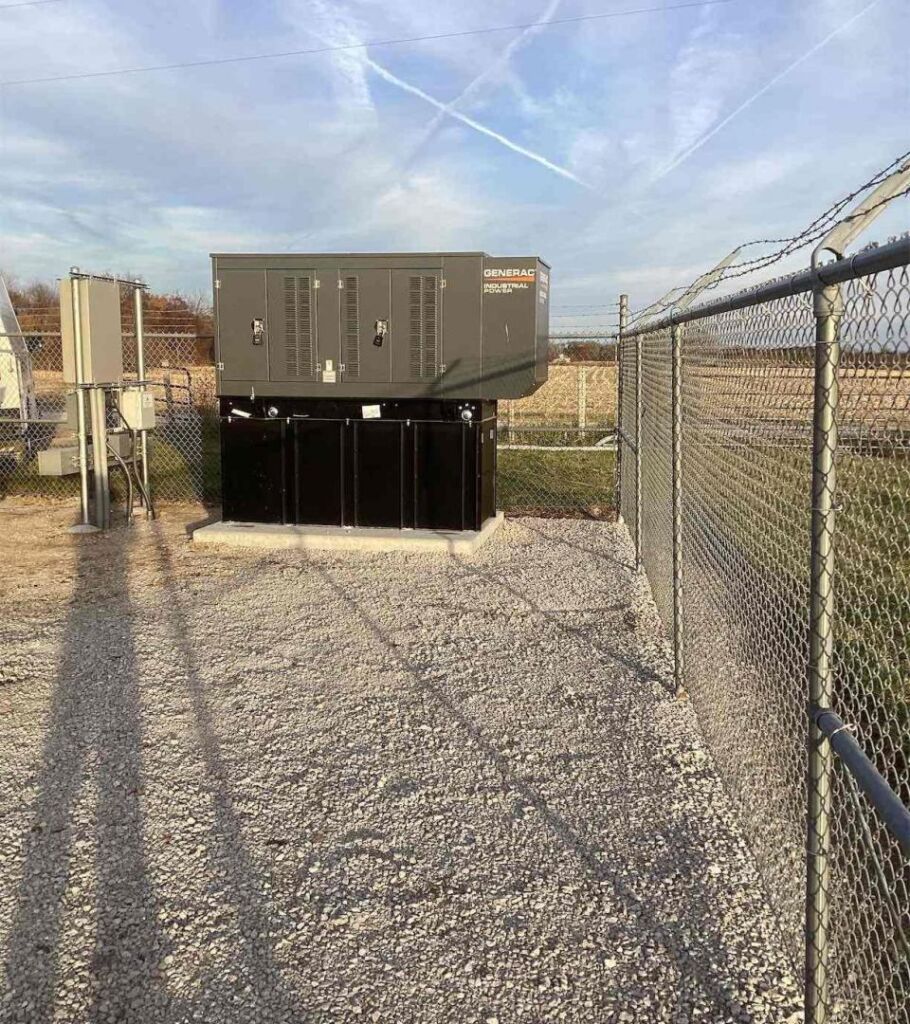 Generac Generator Inside Telecom Site