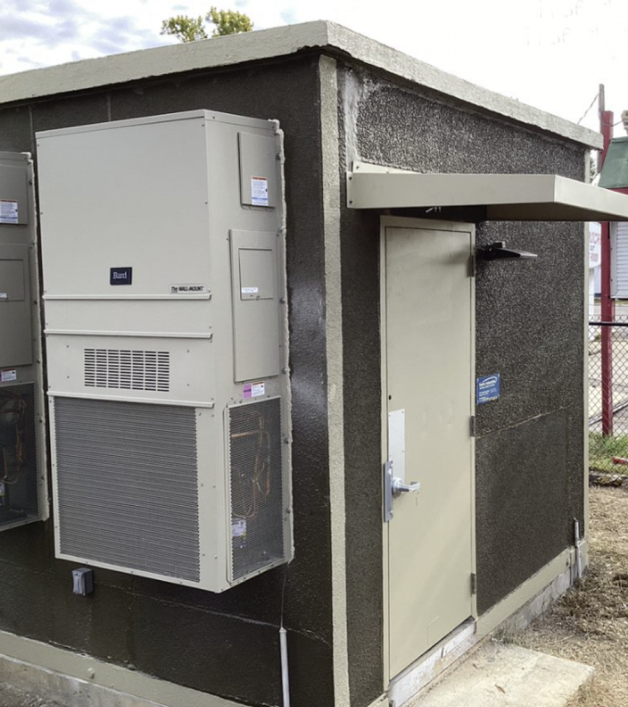 Telecom Shelter On-Site Restored